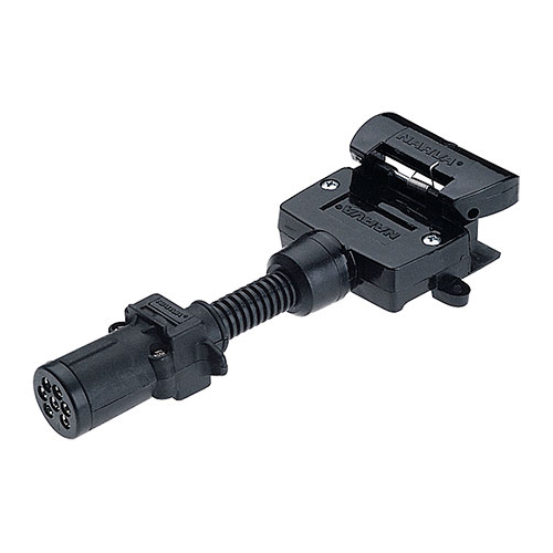 Narva Trailer Adaptor 6 Pin Round Small (Car) To 7 Pin Flat (Trailer)