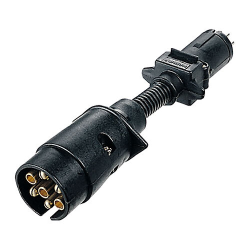 Narva Trailer Adaptor 7 Pin Round Large (Car) To 7 Pin Round Small (Trailer)