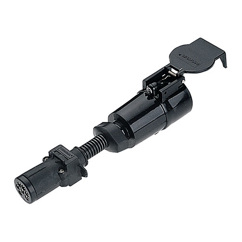 Narva Trailer Adaptor 7 Pin Round Small (Car) To 7 Pin Round Large (Trailer)
