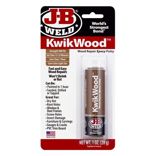 Jb Weld Kwik Wood Epoxy Putty Stick  Filler