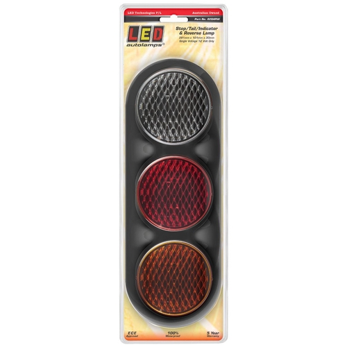 Led Stop/Tail/Indicator/Reverse Lamp 12V In Black Housing - 82BARW