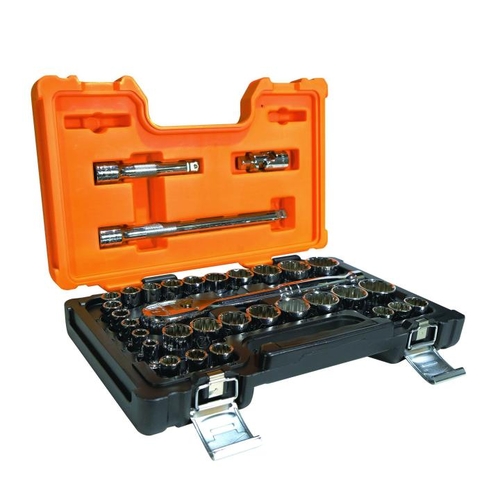 33 Pc 1/2 Drive 12 Point Metric & SAE 12 Point Socket Set