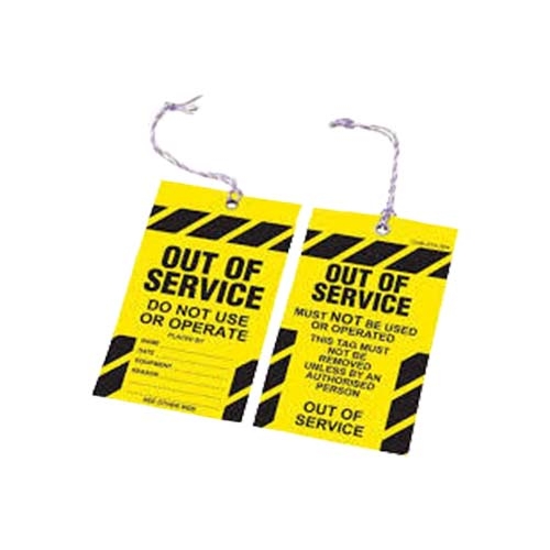 Saftey Tags (Out Of Service) Each