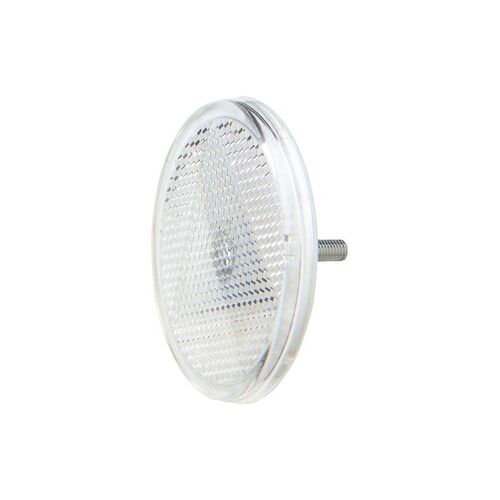 Clear Retro Reflector with Fixing Bolt 65mm BL Pk 2