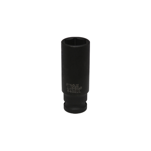 No.84021L - 21mm x 1/2" Deep 6 Point Impact Socket