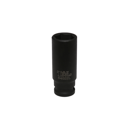 No.84022L - 22mm x 1/2" Deep 6 Point Impact Socket