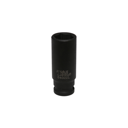 No.84022L - 22mm x 1/2" Deep 6 Point Impact Socket