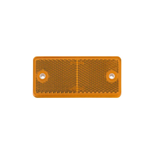 Reflector Rectangle Amber 40 x 90mm - 50 Pce