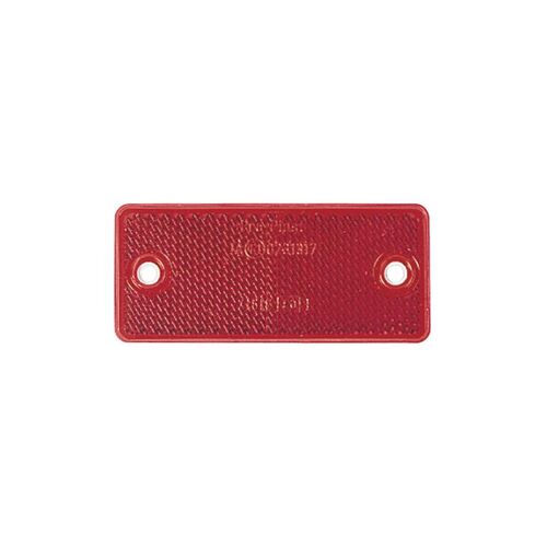 Red Retro Reflector with Dual Fixing Holes 90 x 40mm BL Pk 2