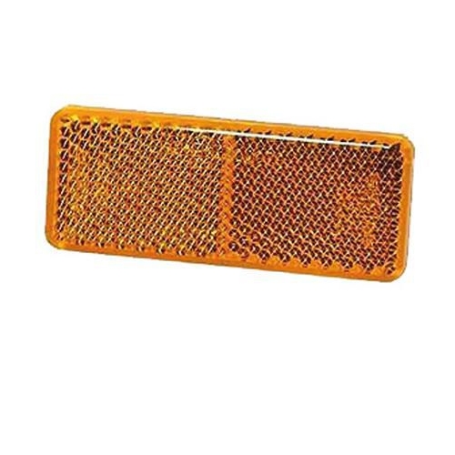 Amber Retro Reflector with Self Adhesive 70 x 28mm - Each - 84036