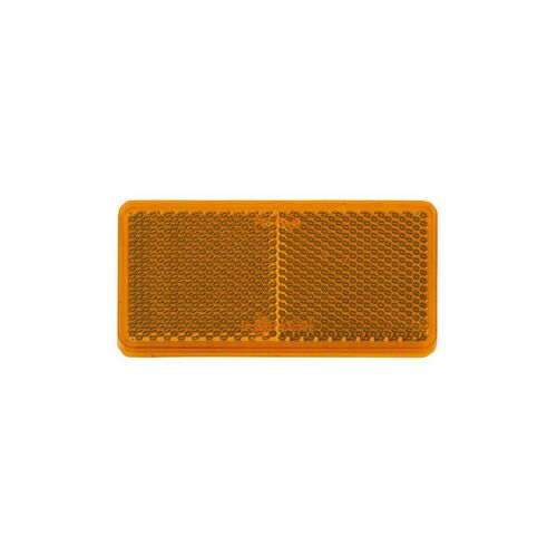 Amber Retro Reflector with Self Adhesive 94 x 44mm Pk 50