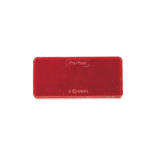 Red Retro Reflector with Self Adhesive 94 x 44mm Pk 50