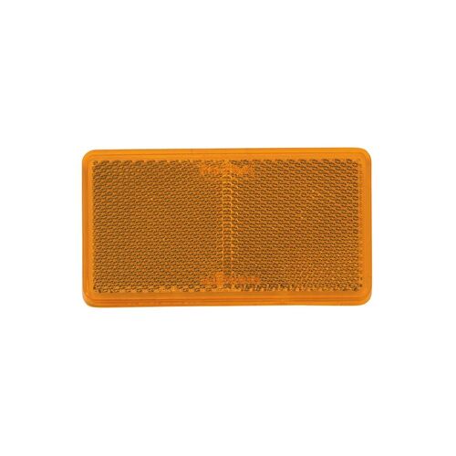 Amber Retro Reflector with Self Adhesive 105 x 55mm Pk 50