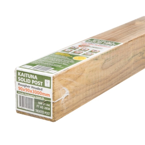Pine Post Treated F7 Kd H4 90X90Mm 3.0M Premium Wrapped
