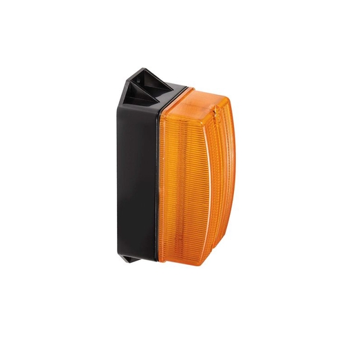 12-80V LED Quad Flash Strobe Light (Amber) Flange Base