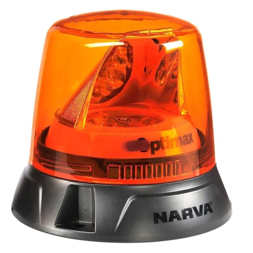 Optimax Rotating Beacon (Amber) Flange Base 12/24 V