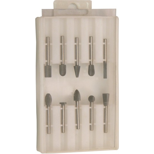 8 Pc Double Cut Carbide Rotary Burr Set