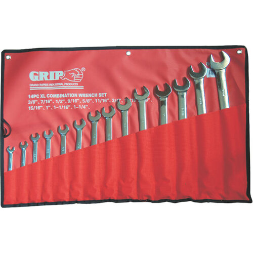 14 Pc Extra Long Combination Spanner Set