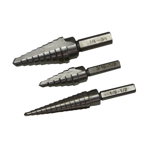 No.8971 - 3 Piece Stepped Drill Bit Set