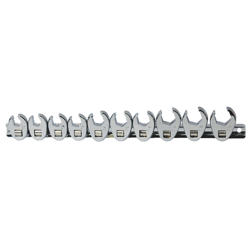 10 Pc 3/8" Sq. Dr. Flare Nut Crowfoot Spanner - 90101