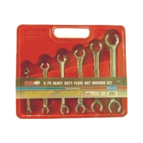 6 Pc Flare Nut Wrench Set Sae