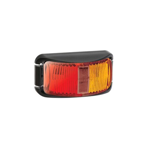9-33 Volt L.E.D Side Marker Lamp (Red/Amber) with Black Base and 2.5m Cable