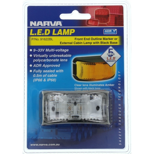 Narva Front Marker Light Amber LED 9 to 33V