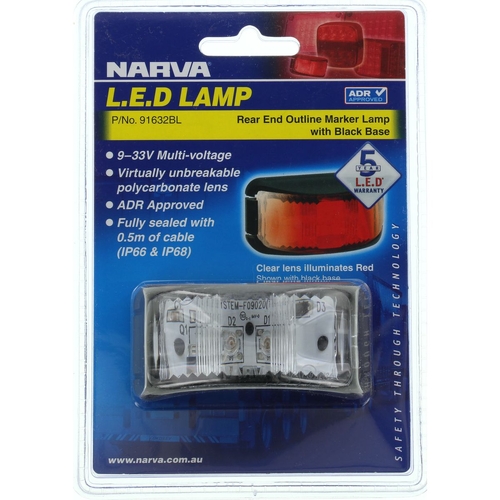 Narva Rear Marker Light Red LED 9 to 33V