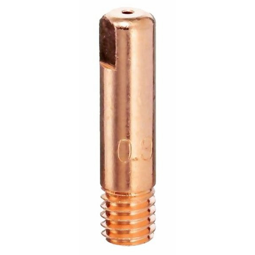 Bossweld Binzel Style Contact Tip 0.9mm x 6mm dia x 25mm long (Pkt 10)