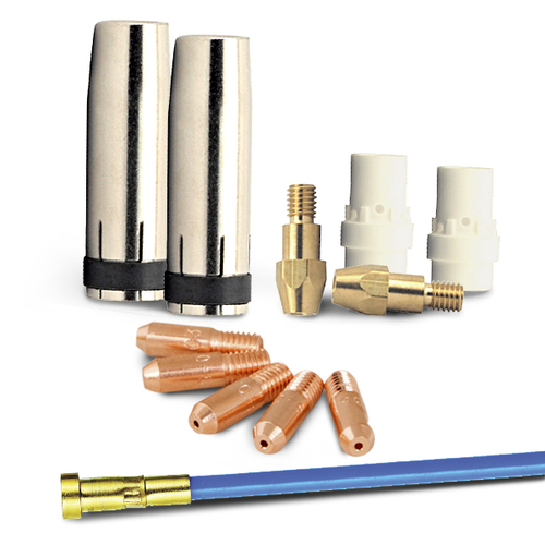 Bossweld Binzel Style Contact Tip 0.8mm x M6 x 8mm dia x 28mm long (Pkt 10)