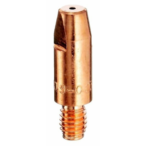 Bossweld Binzel Style Contact Tip 0.9mm x M6 x 8mm dia x 28mm long (Pkt 10)