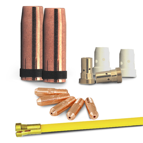 Bossweld Binzel Style Contact Tip 1.2mm x M8 x 10mm dia x 30mm long (Pkt 10)