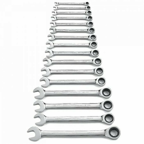 16 pieces Combination Ratchet Spanner Set Metric 12 Point