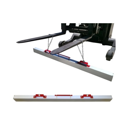 72" Magnetic Forklift Sweeper w/ Debris Release Handle - 9419