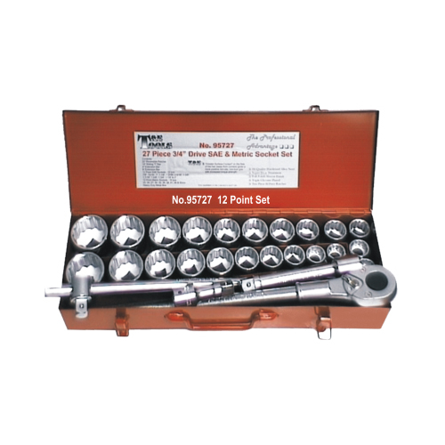 No.95727 - 27 Piece 3/4" Drive Master Socket Set