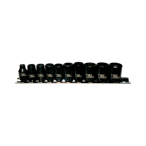 No.97210 - 10 Piece 1/4"Drive SAE Standard Impact Sockets