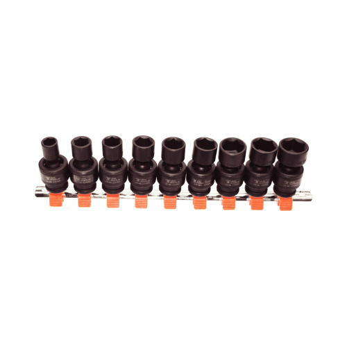 9 Piece 3/8" Drive Metric Impact Universal Sockets