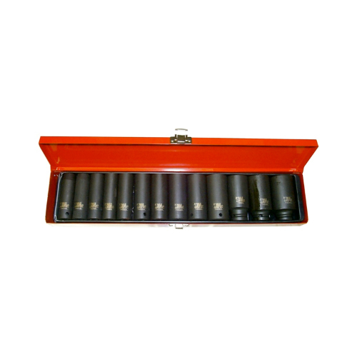 No.97413L - 14Pc. 1/2"Dr. Deep SAE Impact Socket Set