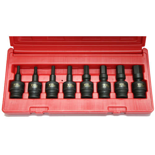 No.97449 - 8 Piece Metric In-Hex Impact Universal Socket