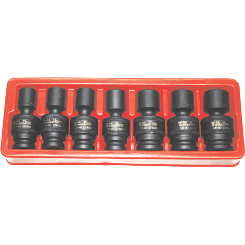 No.97488 - 7 Piece 1/2" Drive Metric Impact Universal Sockets