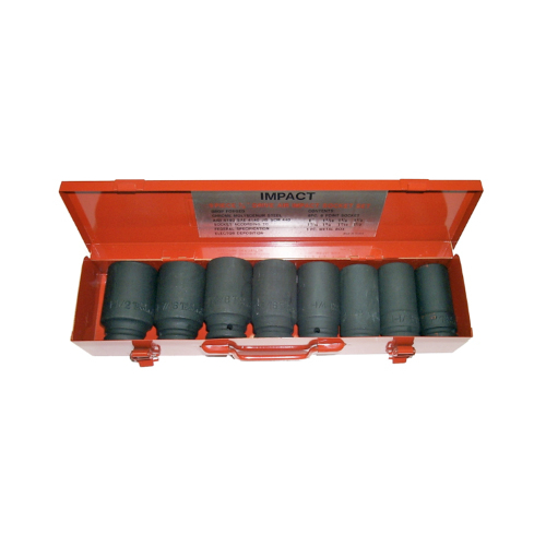 No.97508L - 8 Piece 3/4" Drive SAE Deep Impact Sockets