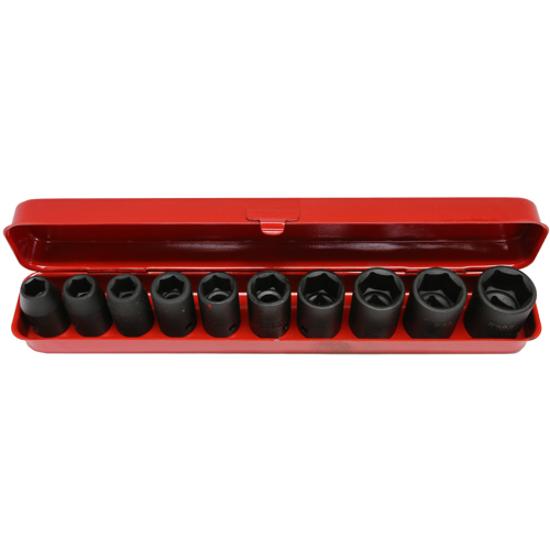 No.98409 - 10 Piece 1/2" Drive Metric Impact Sockets
