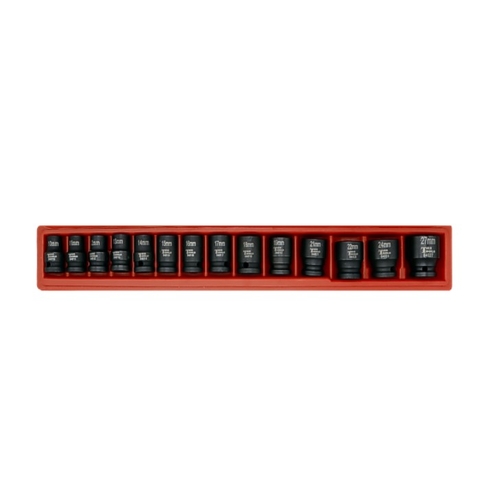 No.98414A - 14Pc. 1/2"Drive 6 Point Standard Metric Impact Socket Set