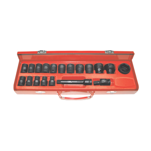 No.98419 - 19 Piece 1/2" Drive Metric Impact Sockets