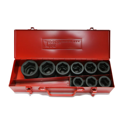 No.98609 - 9 Piece 1" Drive Metric Impact Sockets