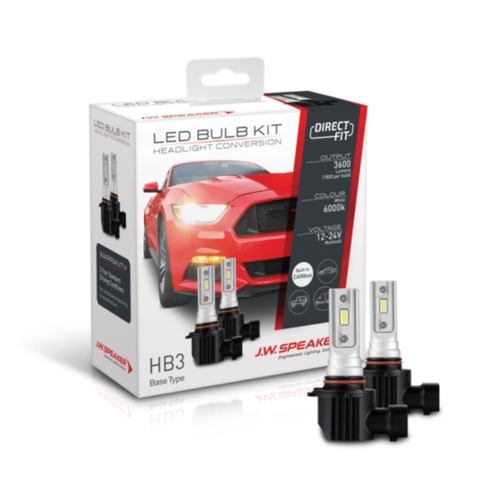 JW Speaker HB3 LED Direct Fit Bulb Kit 12/24V