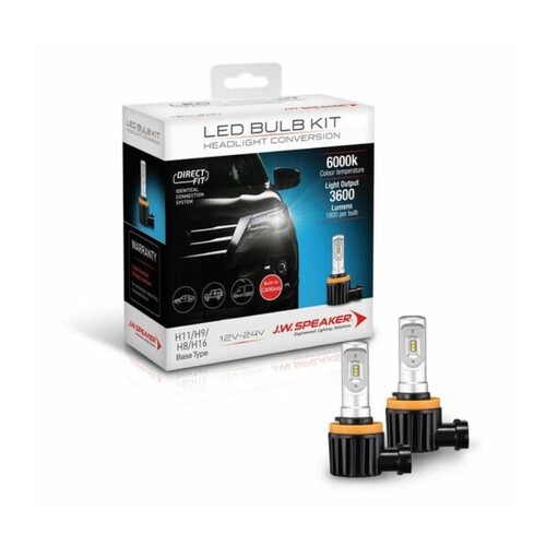 JW Speaker H8/9/11/16 LED Direct Fit Bulb Kit 12/24V