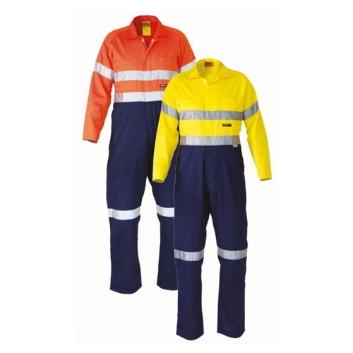Bisley Hi-Vis Lightweight Coveralls With 3M Reflective Tape - A42762