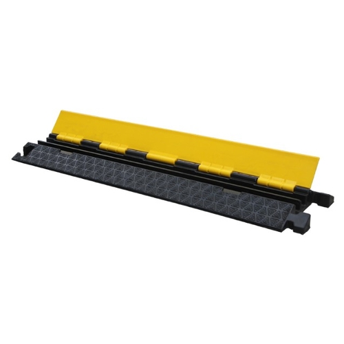 Cable Protector 2 Channel Rubber 250mm (W) x 45mm (H) x 900mm (L)