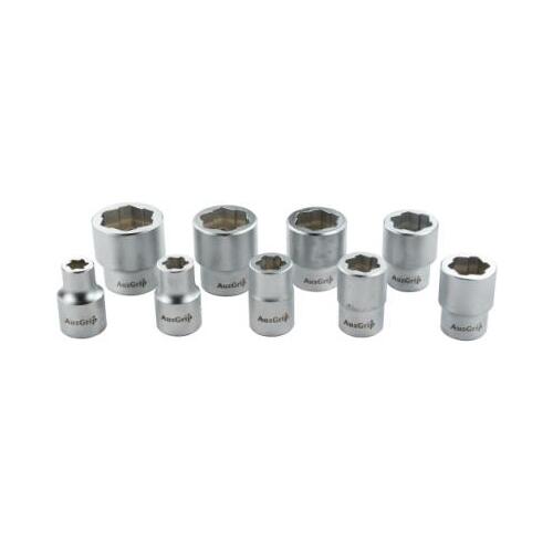 9 Pc 3/8'' Sq. Dr. Bolt Extractor Socket Set Metric